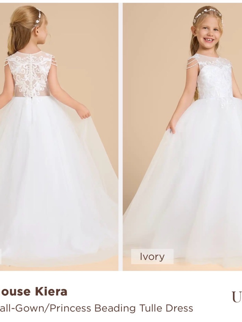 Stunning flower girl dress